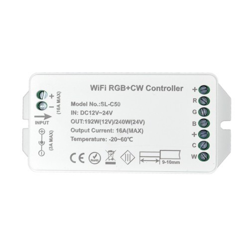Smart RGB+CW Controller for LED Strip WIFI Smart RGB+CW Controller for LED Strip WIFI