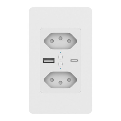 Brazil WIFI Smart Wall Socket with USB A+C Brazil WIFI Smart Wall Socket with USB A+C