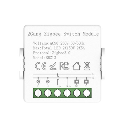 2Gang Zigbee Switch Module