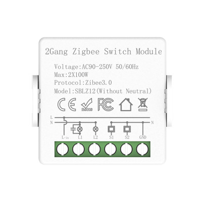 2Gang Zigbee Switch Module