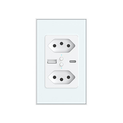 Brazil WIFI Smart Wall Socket with USB A+C