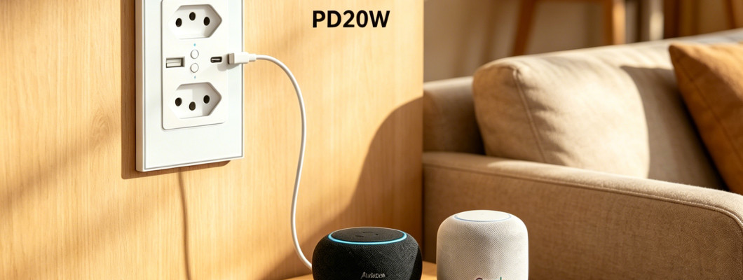 ODM Brazil Smart Wall Socket with USB A+C(PD20W)