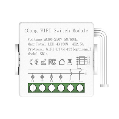4Gang WIFI Switch Module