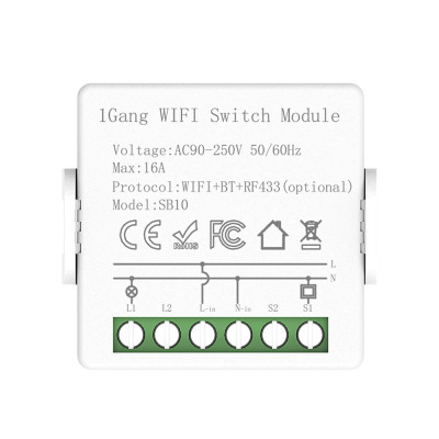  WiFi 16A Relay Switch