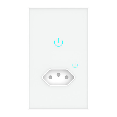 Brazil Zigbee 1gang touch switch and socket 