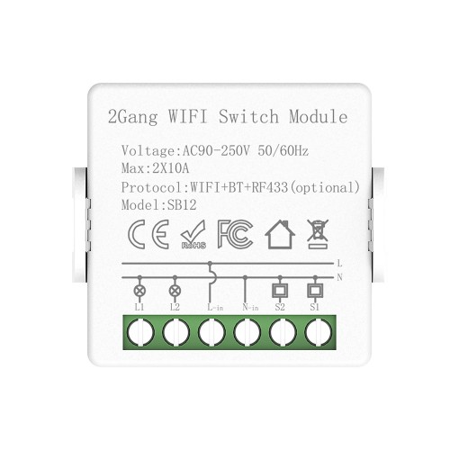 2Gang WiFi Switch Module 2Gang WiFi Switch Module