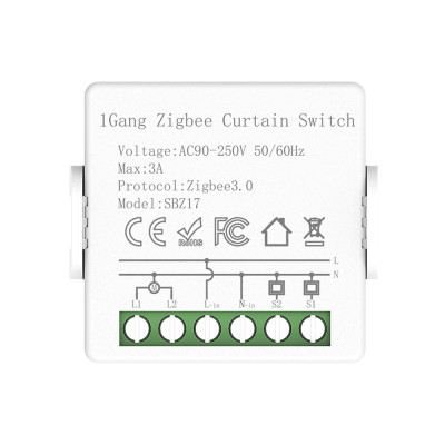 1 Gang Zigbee Curtain Switch Module
