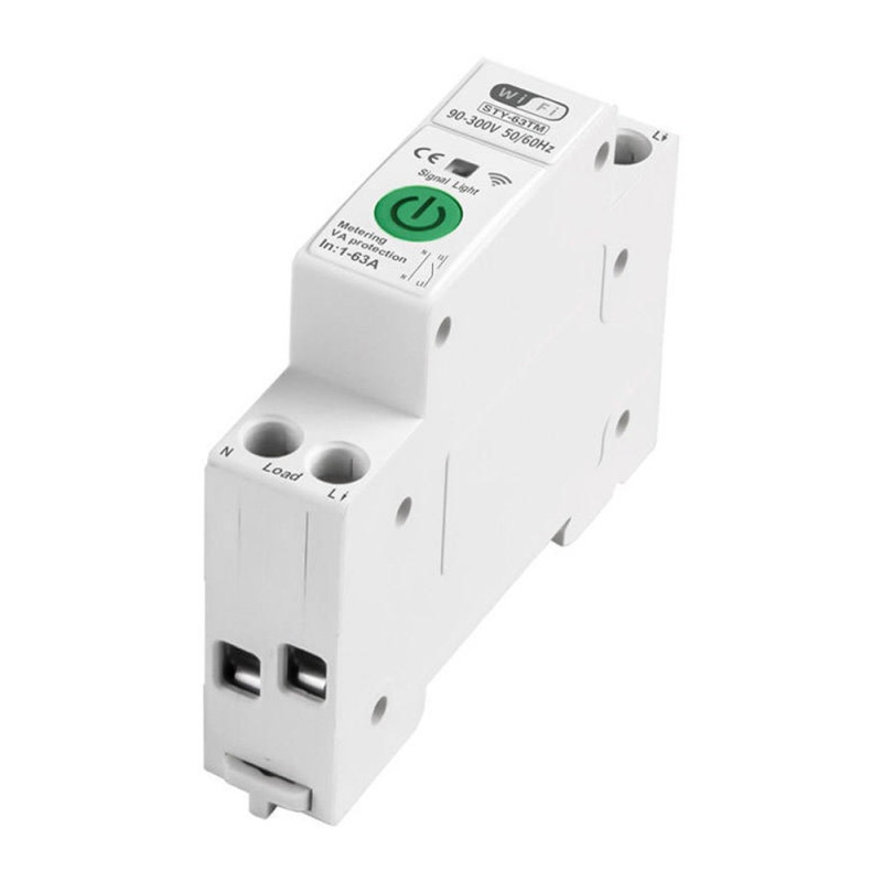 63A WiFi Smart Circuit Breaker Rail Mounted TOWO 63A WiFi Rail-Mounted Smart Circuit Breaker