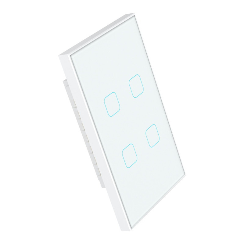US 4 Gang Zigbee Smart Touch Switch TOWO SW-UTZ41 US 4 Gang Zigbee Smart Touch Switch TOWO SW-UTZ41