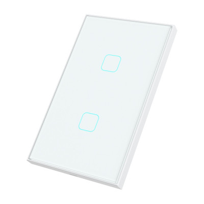 TOWO SW-UTZ21 US 2 Gang Zigbee Smart Touch Switch TOWO SW-UTZ21 US 2 Gang Zigbee Smart Touch Switch